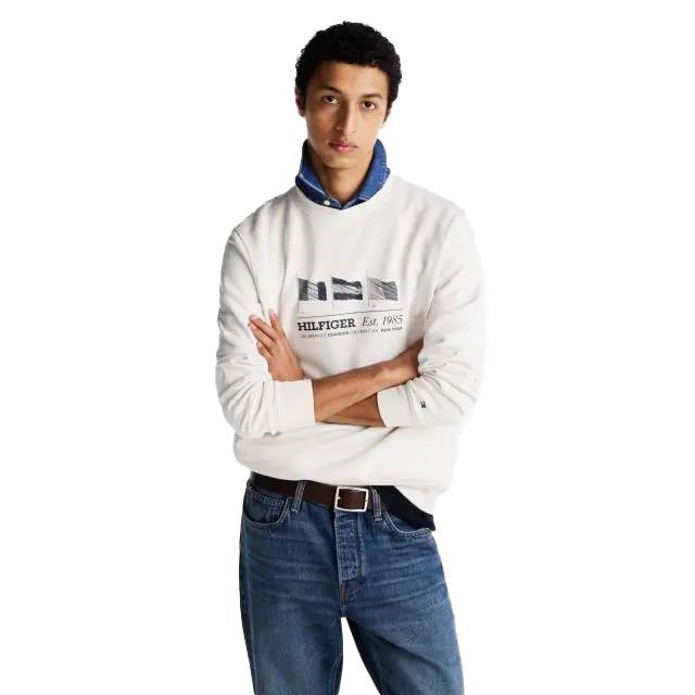 Tommy Hilfiger Hilfiger Flags Crewneck Sweatshirt